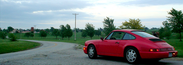 It rains, and I park very far away