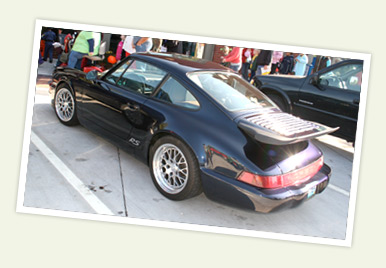 911 C4S Convertable on the Plaza